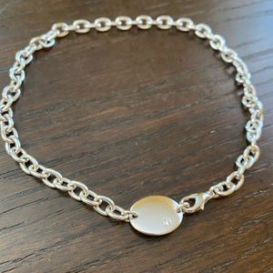 Sterling sliver chain detail necklace